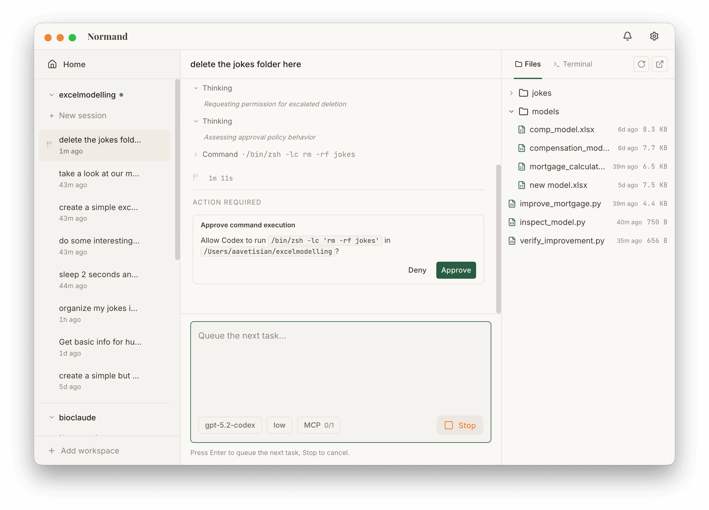 Approve actions before they happen